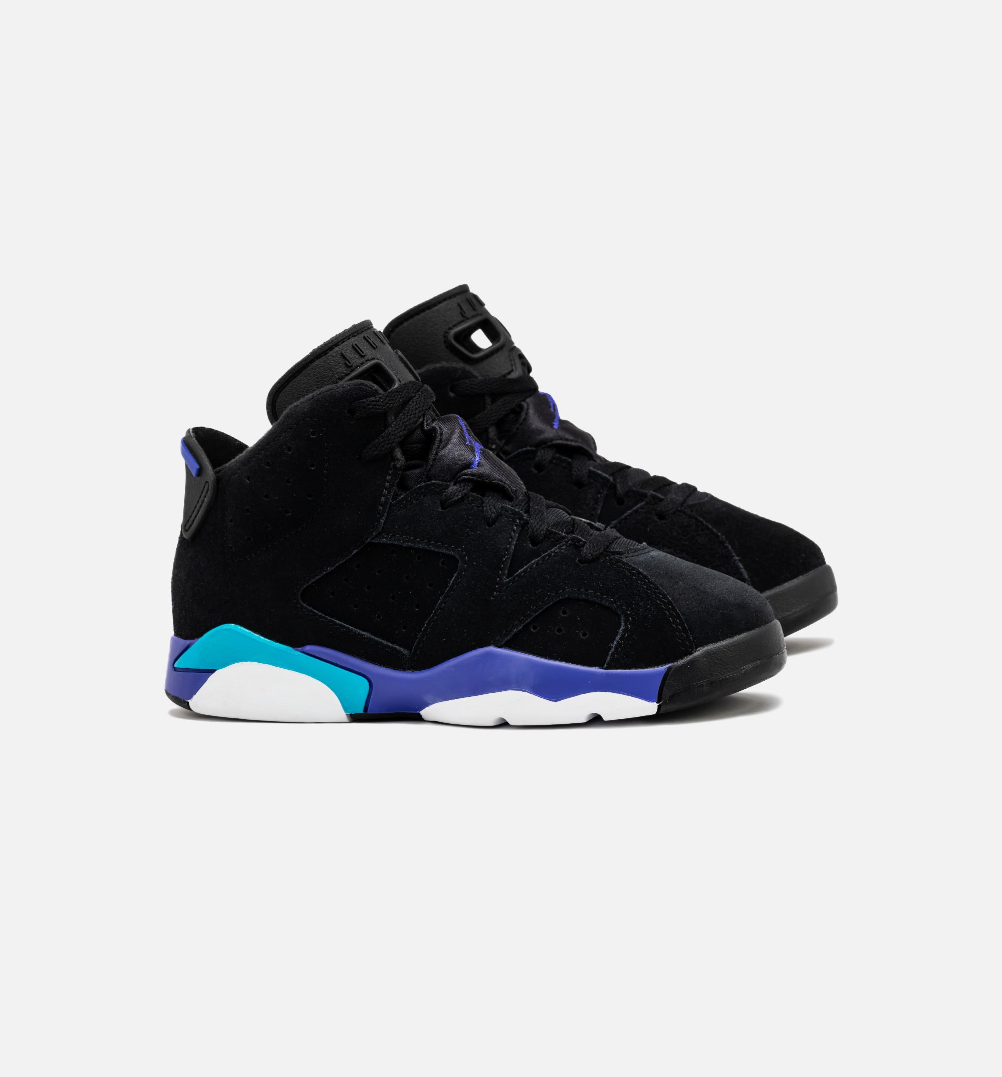 Air Jordan 6 Retro (Black/Bright Concord-Aquatone) 11.5