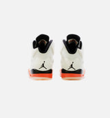 Air Jordan 5 Retro Orange Blaze Mens Lifestyle Shoe - Sail/Orange Blaze/Metallic Silver/Black Limit One Per Customer