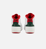 Air Jordan 2 Retro Italy Preschool Lifestyle Shoe - White/Fire Red