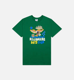 BILLIONAIRE BOYS CLUB 811-4206-GRN
 BB Wings Short Sleeve Tee Mens T-Shirt - Green Image 0