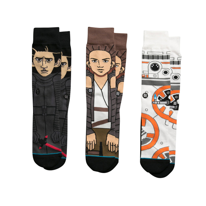 Star Wars the Force Awakens 3 Pack Socks - Black