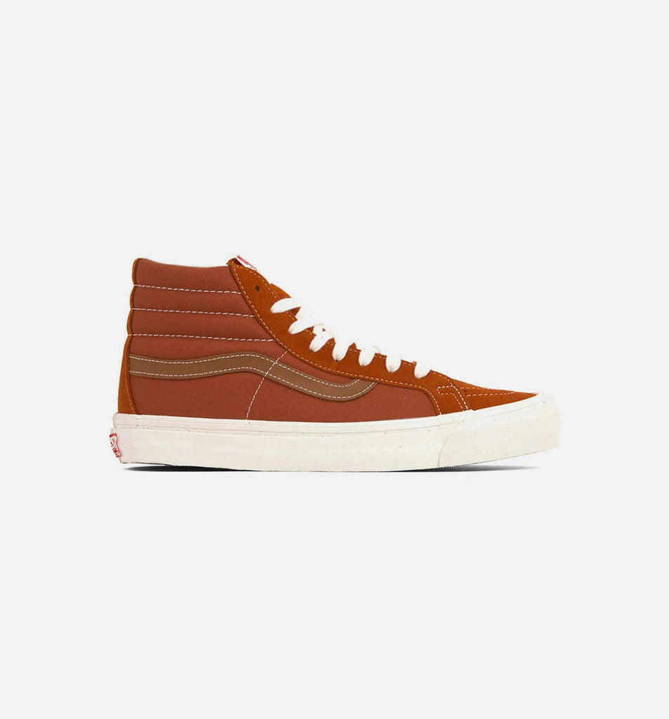 Vans VN0A45JLVQR OG SK8 Hi LX Mens Shoe - Orange/White/Brown  display picture 1