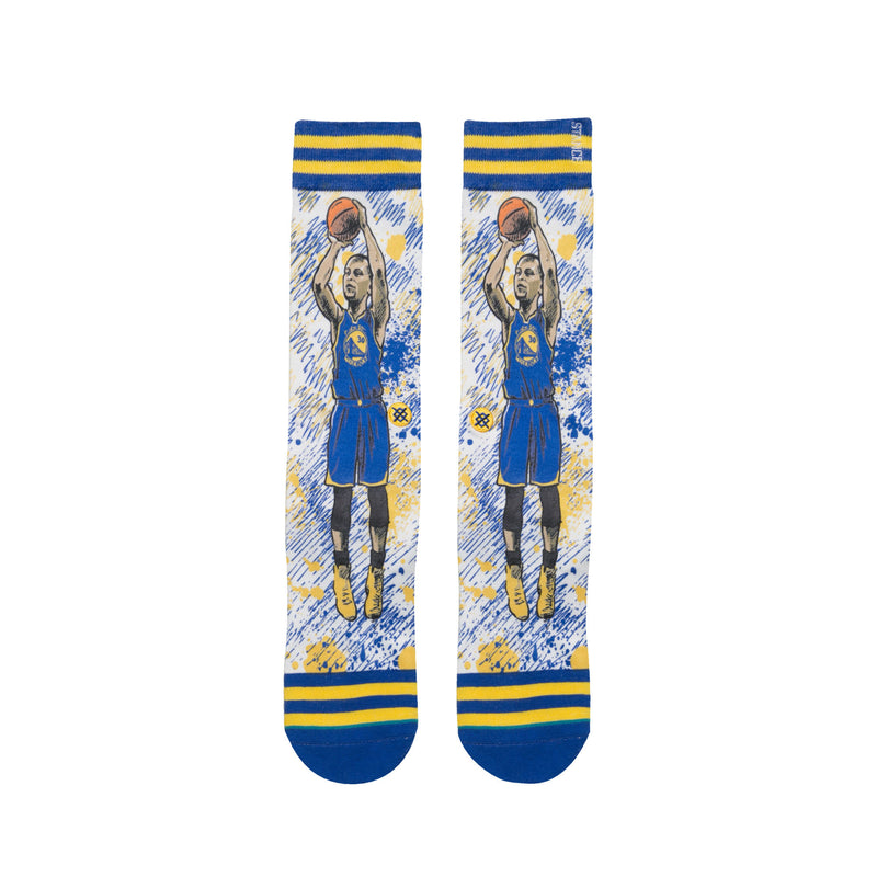 Tf Stephen Curry Classic Crew Socks Men's - Royal Blue/Yellow