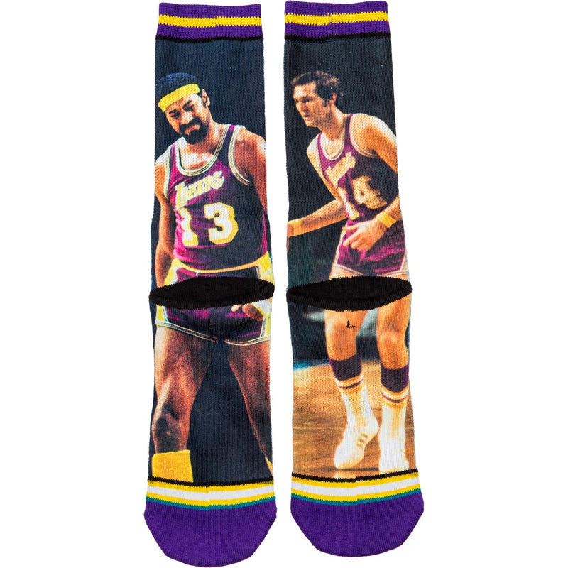 NBA Los Angelels Lakers Legends Socks (Mens) - Yellow/Purple