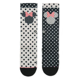 Sprinkled Minnie Socks Girl's - Black/White/Pink