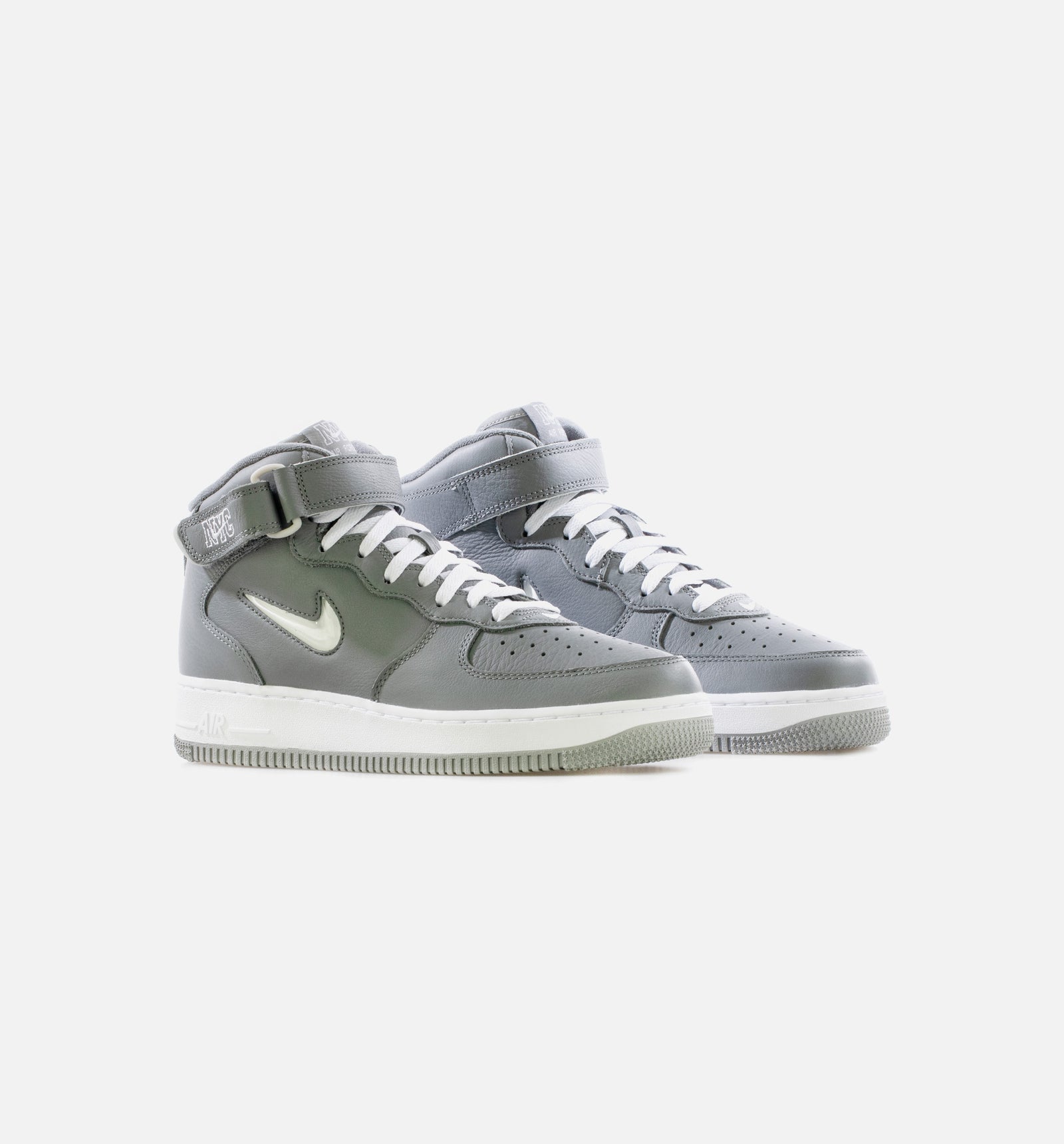 Nike Air Force 1 Mid Coconut Milk Gray 2022 nby Af1 New Mens Size 11.5 JERSEY PLEASE STAND UP ?️ RELEASING THIS FRIDAY 12/12 NEW  main image 3