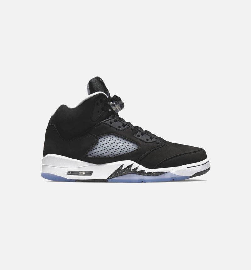 Air Jordan 5 Retro Moonlight Mens Lifestyle Shoe - Black/White/Cool Grey Limit One Per Customer