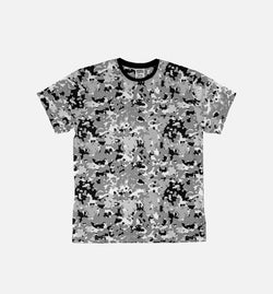 BILLIONAIRE BOYS CLUB 851-8309-WHT
 Gray Spatter Tee Mens T-Shirt - Gray Image 0