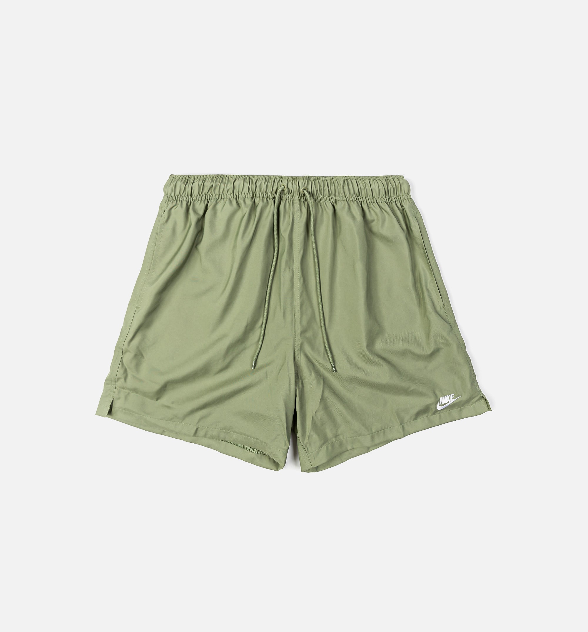 Nike Woven Shorts Colors Club Woven Flow Mens Shorts Oil Green/White
