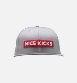 NEW ERA 11571440
 Nice Kicks Box Logo Snapback Hat - Grey/Red Image 0