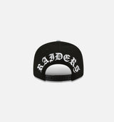 Las Vegas Raiders Backletter Arch 9FIFTY Snapback Mens Hat - Black