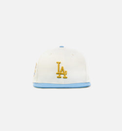 NEW ERA 70726765
 Los Angeles Dodgers 59Fifty Mens Fitted Hat - White/Blue Image 0