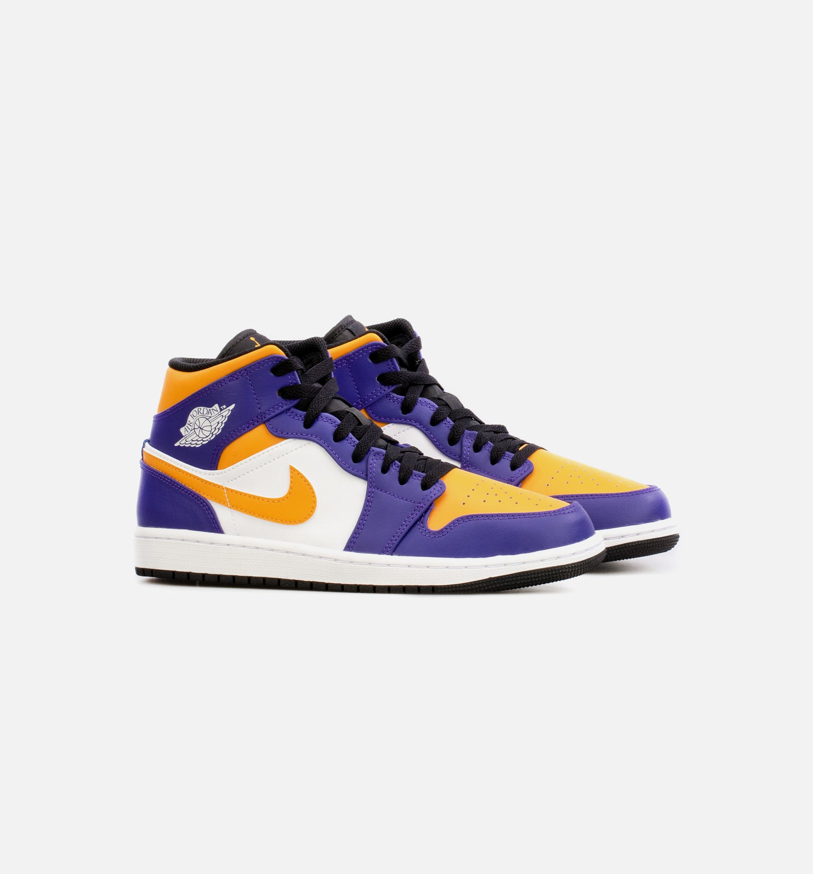 Jordan DQ8426-517 Air Jordan 1 Mid Mens Lifestyle Shoe - Yellow