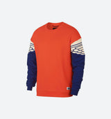 Air Jordan Wings Classic Mens Crew Shirt - Team Orange/Deep Royal Bllue/Crimson Tint
