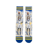 Tf Klay Thompson Classic Crew Socks Men's - Blue/Yellow