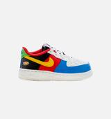 Air Force 1 UNO Infant Toddler Lifestyle Shoe - Black/Red/Multi Free Shipping
