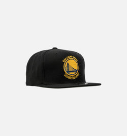 MITCHELL & NESS (SLD) G199 TSC 5 WARRI
 Golden State Warriors NBA High Crown Fitted Hat Men's - Black/Yellow Image 0