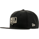 New Era X Nice Kicks 9Fifty Snapback Hat - Black/Silver