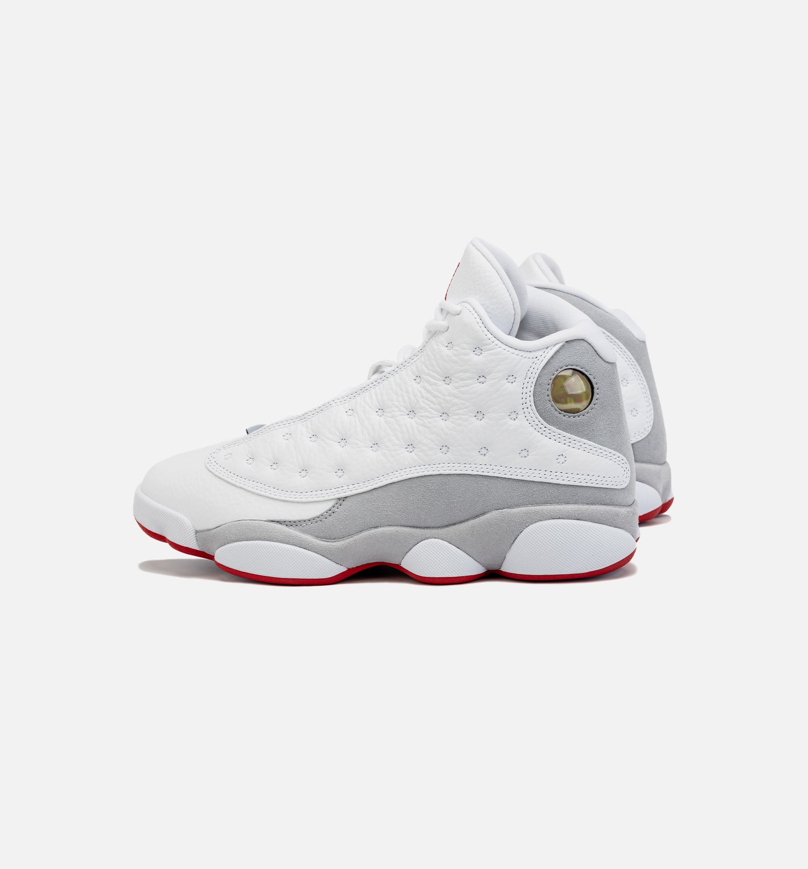 Jordan 414571 160 Air Jordan 13 Retro Wolf Grey Mens Lifestyle Shoe White Grey Free Sh ShopNiceKicks