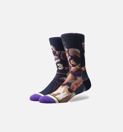 STANCE M558A16WEC-YEL
 NBA Los Angelels Lakers Legends Socks (Mens) - Yellow/Purple Image 0