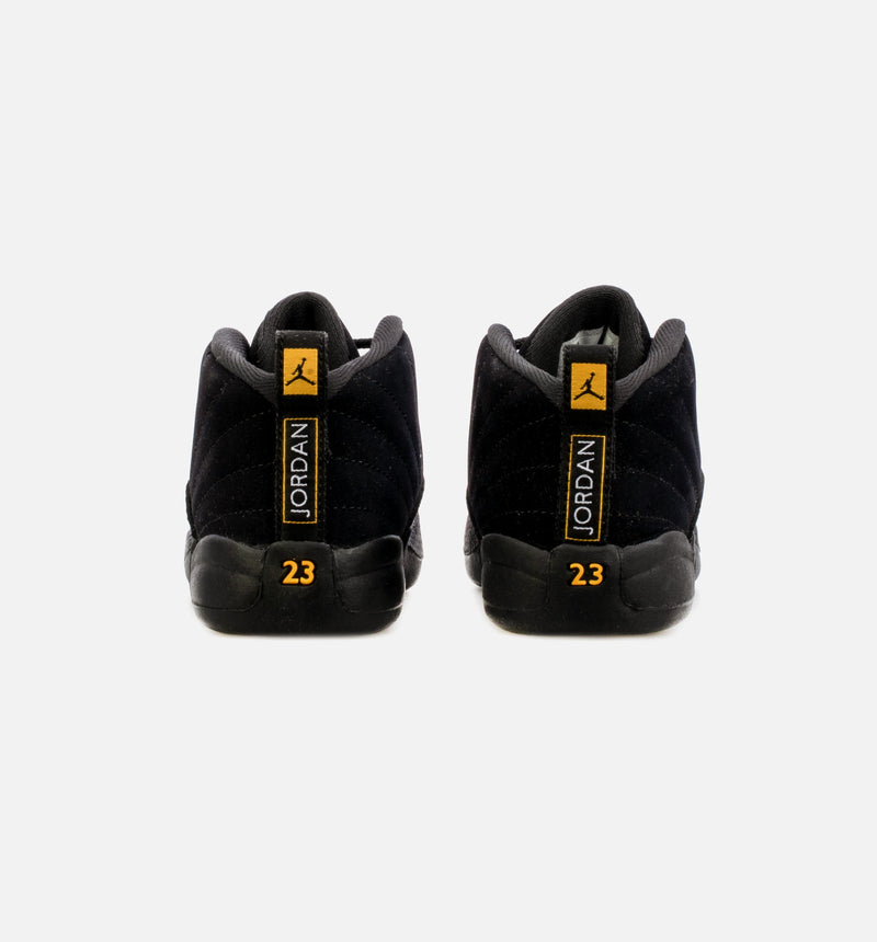 Air Jordan 12 Retro Black Taxi Infant Toddler Lifestyle Shoe - Black Free Shipping