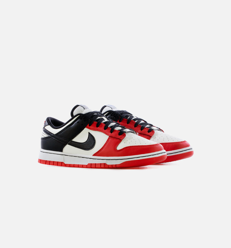 NBA Dunk Low EMB Chicago Mens Lifestyle Shoe - Sail/Black/Chile Red Limit One Per Customer
