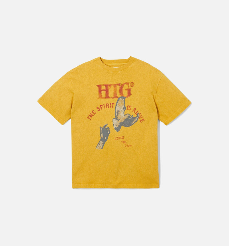 Alive Short Sleeve Tee Mens T-Shirt - Yellow