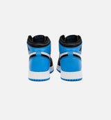 Air Jordan 1 Retro High OG University Blue Grade School Lifestyle Shoe - Black/Blue