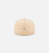 Atlanta Braves State Fruit 59FIFTY Fitted Cap Mens Hat - Beige
