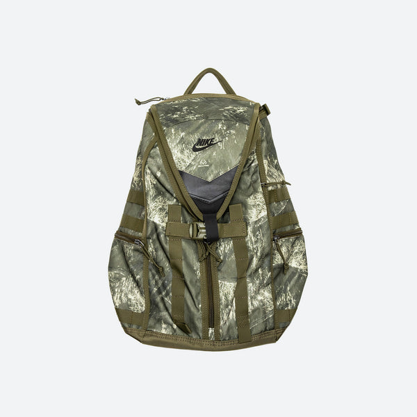 Nike BA6377 395 Print Training Backpack Olive Canvas Black ShopNiceKicks