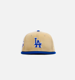 NEW ERA 70726081
 Los Angeles Dodgers Gold Dome 59Fifty Mens Fitted Hat - Gold/Blue Image 0