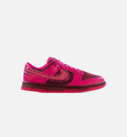 NIKE DQ9324-600
 Dunk Low Valentine’s Day Womens Lifestyle Shoes -  Team Red/Pink Prime Limit One Per Customer Image 0