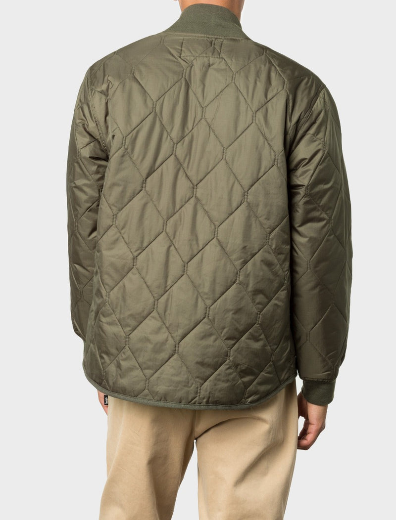 Stussy Quilted Military Mens Jacket - Olive