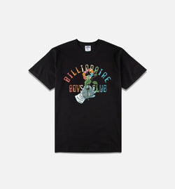 BILLIONAIRE BOYS CLUB 811-3204-BLK
 Space Flower Short Sleeve Mens T-Shirt - Black Image 0