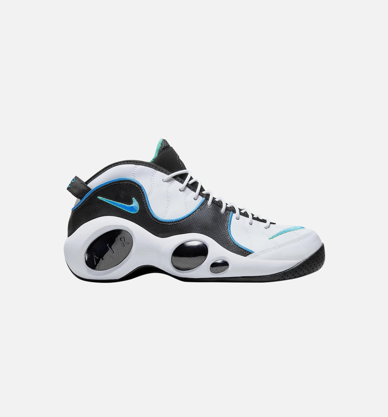 Air Zoom Flight 95 Mens Basketball Shoe - White/Blue