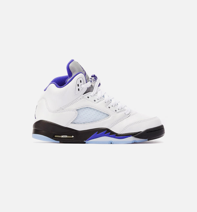 Jordan 5 shop white purple blue