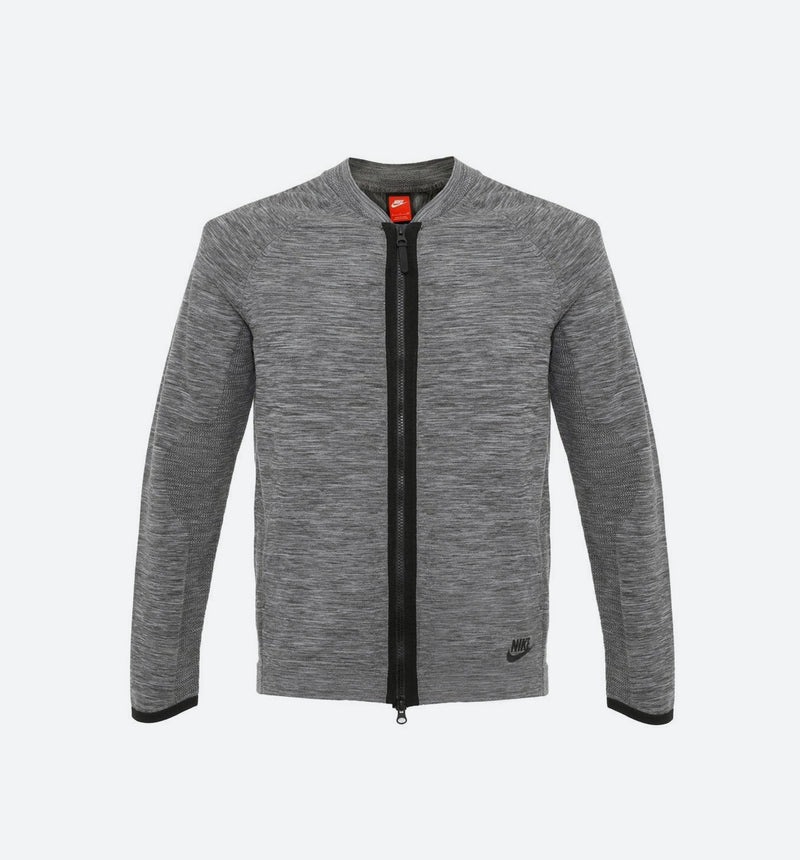 Sportswear Tech Knit Bomber Jacket Men's - Dark Grey Heather/Wolf Grey/Anthracite/Black