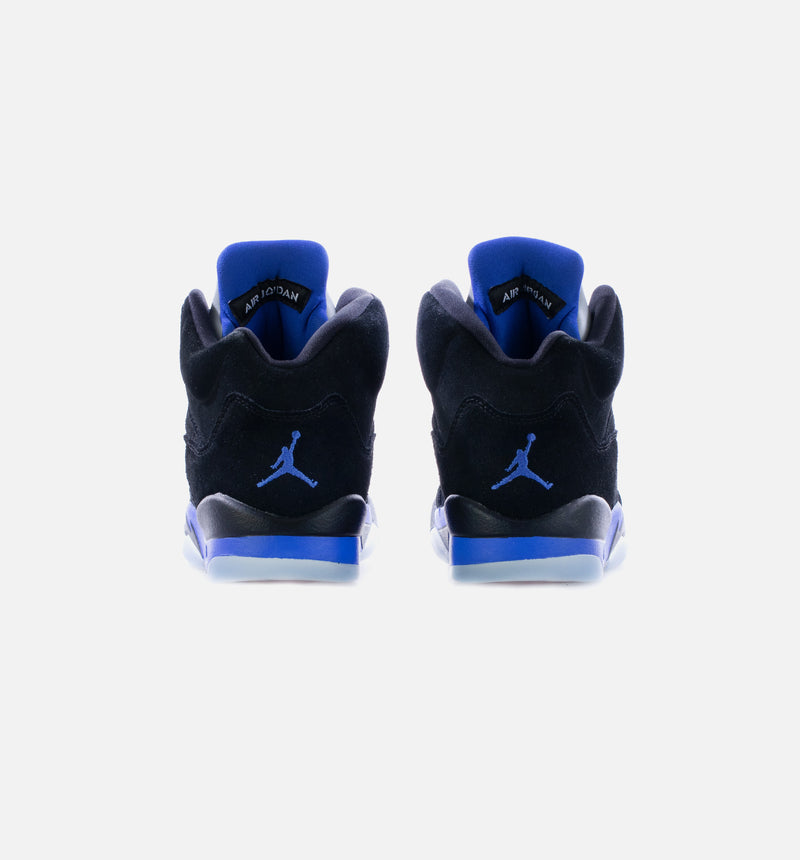 Air Jordan 5 Retro Racer Blue Grade School Lifestyle Shoe - Black/Blue Limit One Per Customer