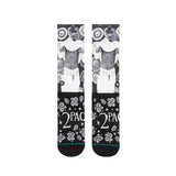 Tupac Bandana Socks Men's - Black/White/Grey