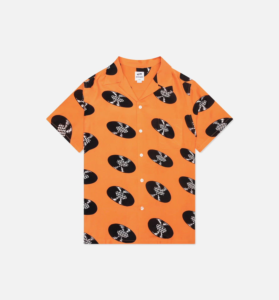 チ*男様 WACKO MARIA VANSコラボ アロハシャツ M オレンジ WACKO MARIA × VANS レコード柄 アロハシャツ - メルカリ