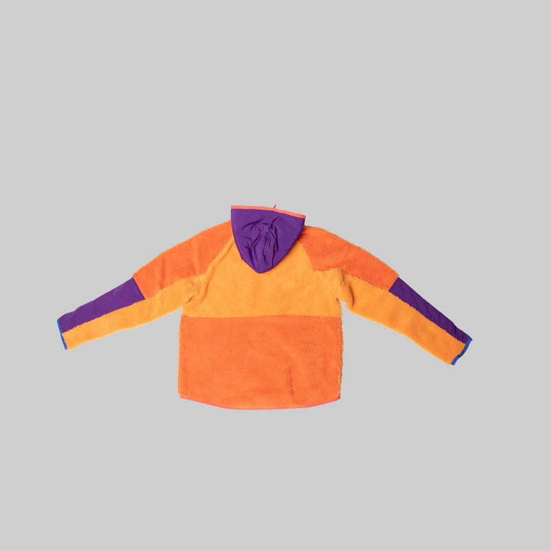 Nsw 1/2-Zip Sherpa Mens Hoodie - Orange/Purple