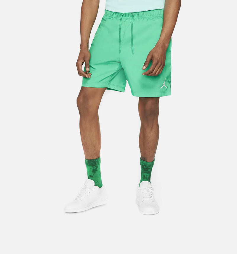 Jumpman Poolside Mens Shorts - Green/White