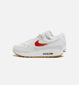 Air Max 1 The Bay Mens Lifestyle Shoe - White/Red