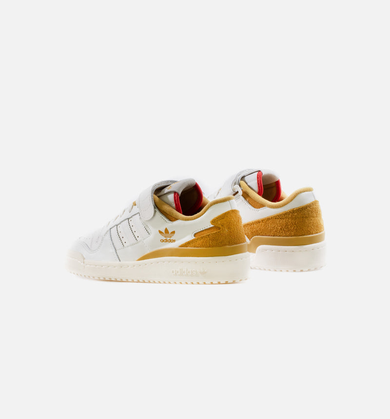 Forum 84 Low Mens Lifestyle Shoe - Cream White/Victory Gold /Red