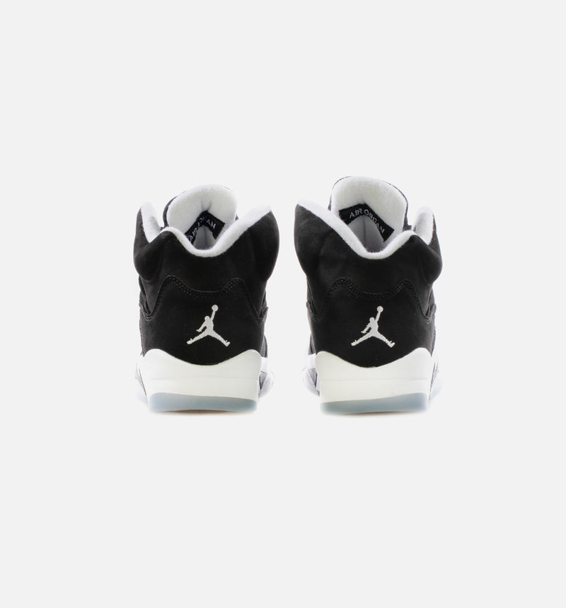 Air Jordan 5 Retro Moonlight Grade School Lifestyle Shoe - Black/White/Cool Grey - Free Shipping