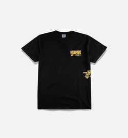 BILLIONAIRE BOYS CLUB 811-6207-BLK
 BB Orion Short Sleeve Tee Mens T-Shirt - Black/Yellow Image 0