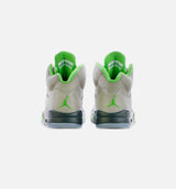 Air Jordan 5 Retro Green Bean Mens Lifestyle Shoe - Silver/Green Free Shipping