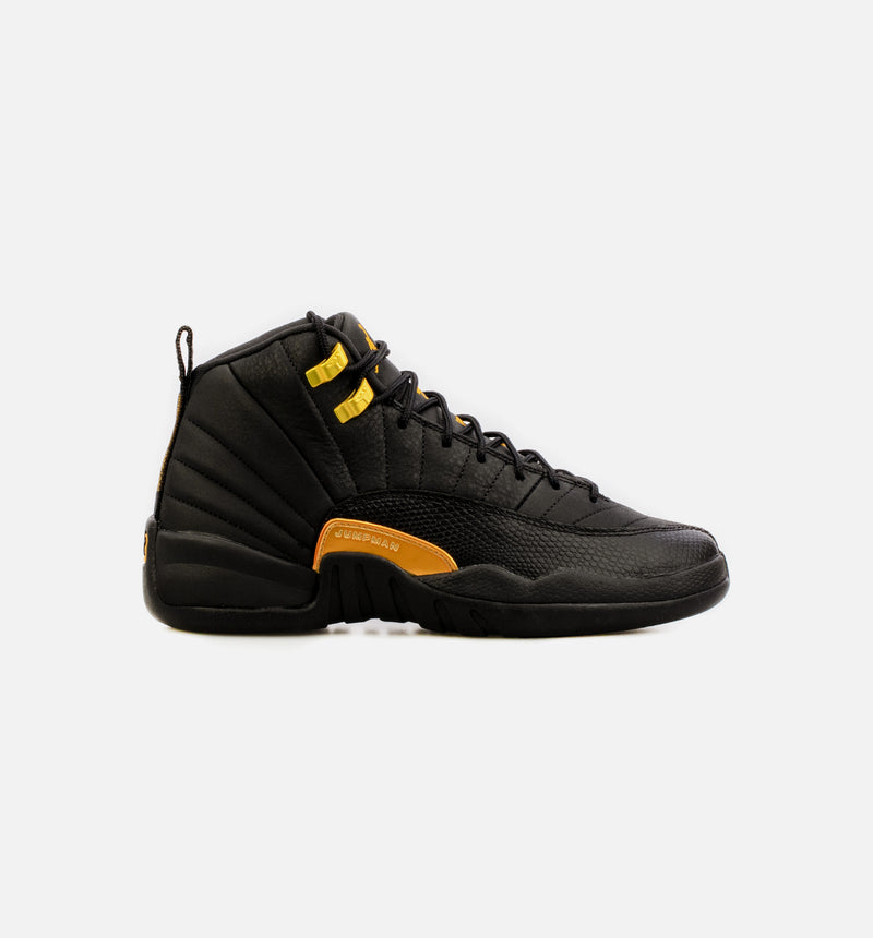 Jordan 12 all black grade school Clearance