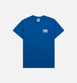 BILLIONAIRE BOYS CLUB 831-1203-BLU
 BB Stickered Mens Short Sleeve Shirt - Blue Image 0