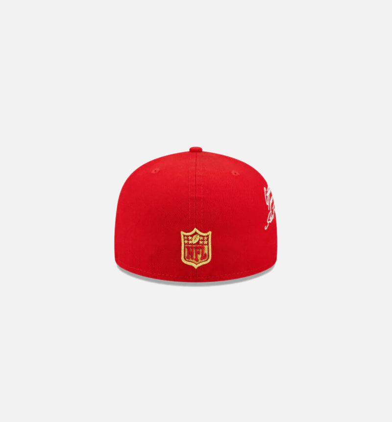 San Francisco 49ers Cloud Icon 59Fifty Mens Fitted Hat - Red